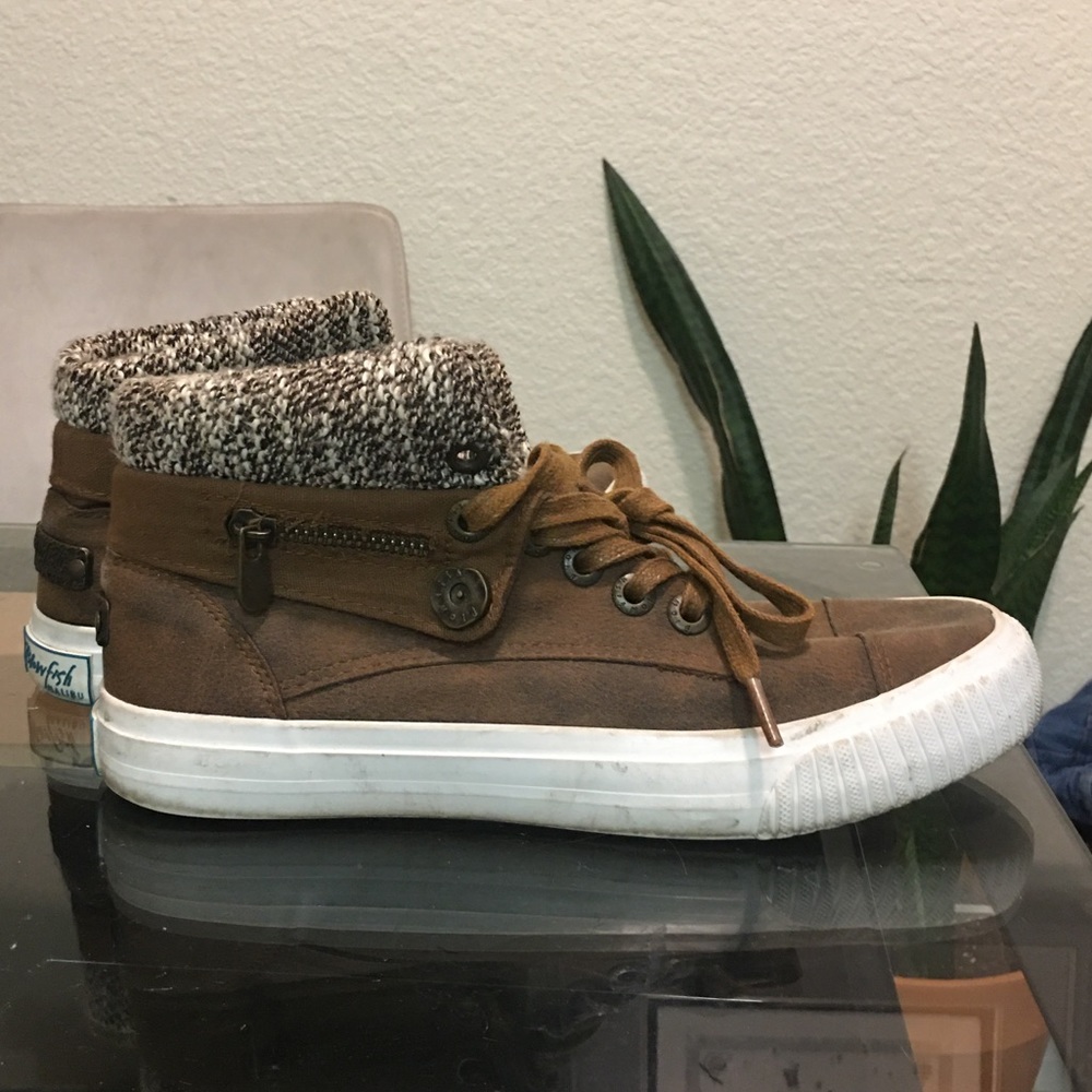 Blowfish leather high tops